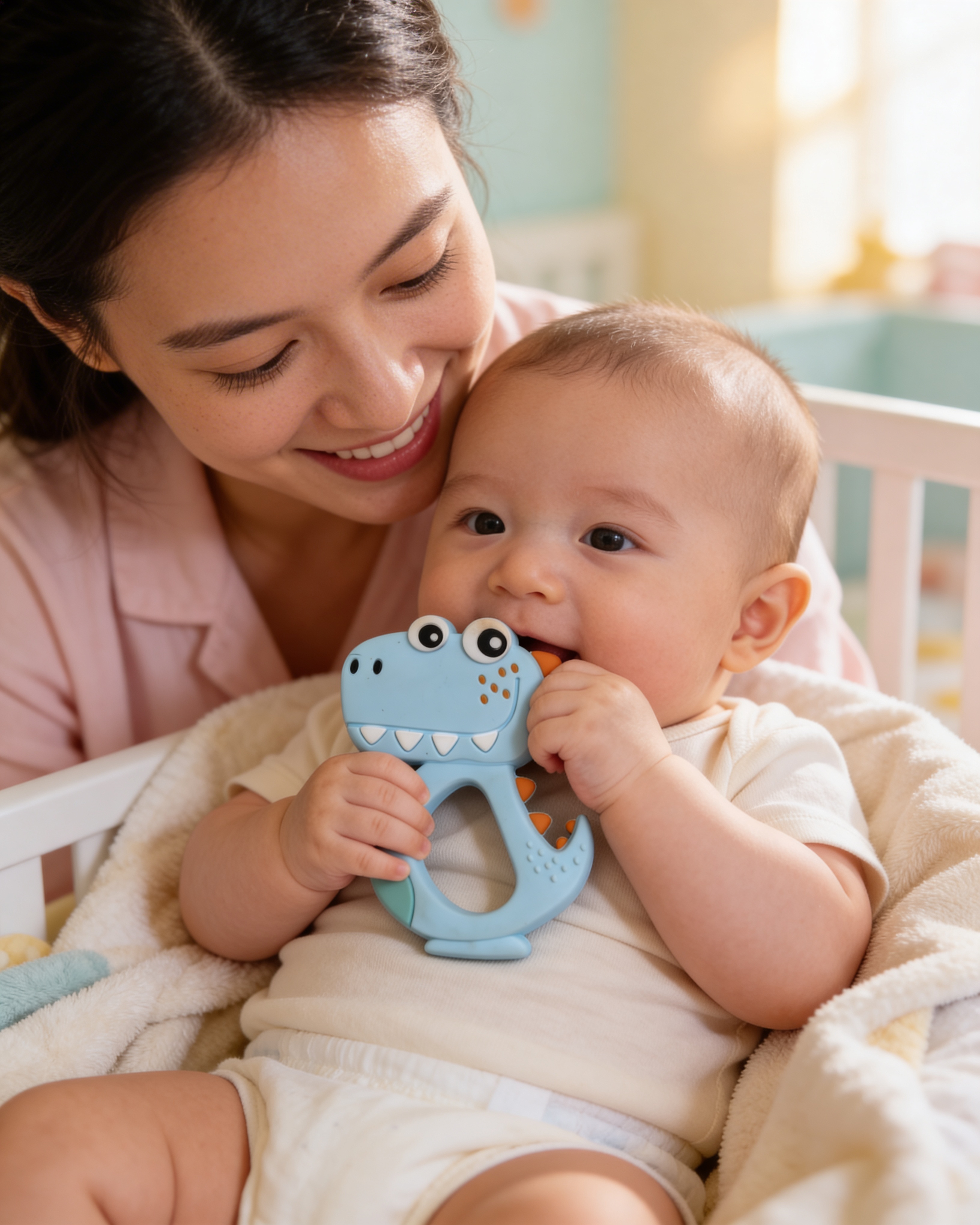 Baby Silicone Teethers | BPA-Free Safe Teething Toys for Babies